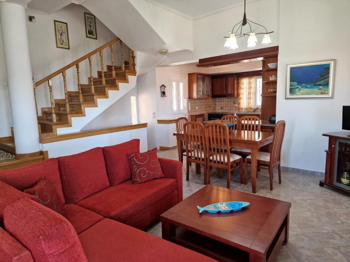 Villa Liana : Luxury Villa With Fantastic Sea View, Near Airport Porto Rafti Luaran gambar