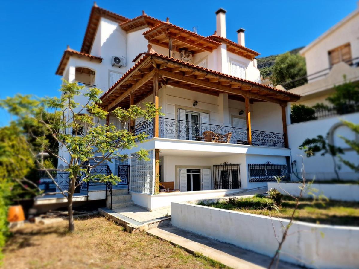 Villa Liana : Luxury Villa With Fantastic Sea View, Near Airport Porto Rafti Luaran gambar
