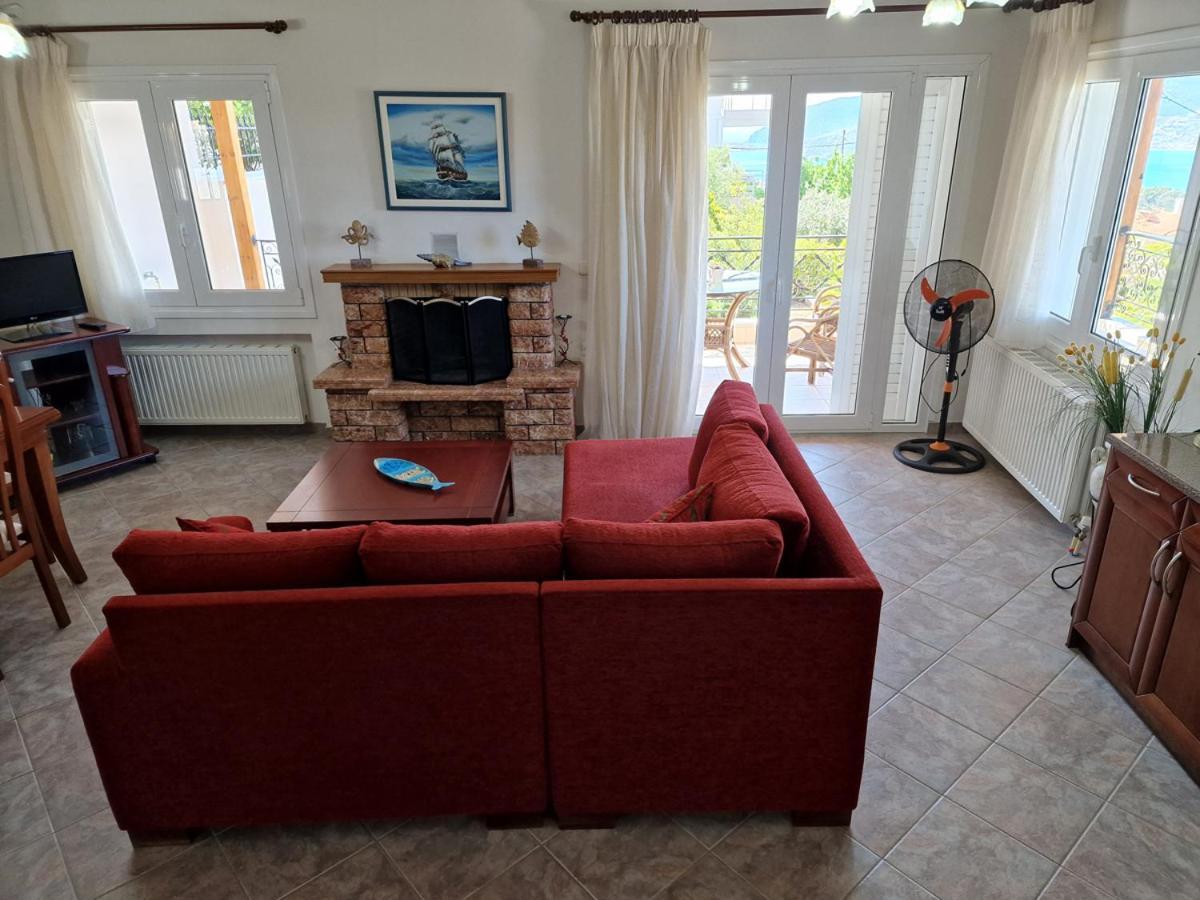 Villa Liana : Luxury Villa With Fantastic Sea View, Near Airport Porto Rafti Luaran gambar