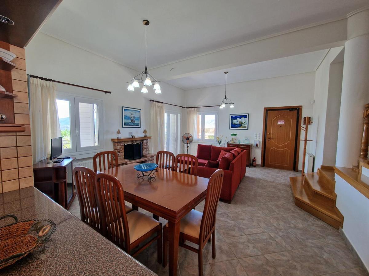 Villa Liana : Luxury Villa With Fantastic Sea View, Near Airport Porto Rafti Luaran gambar