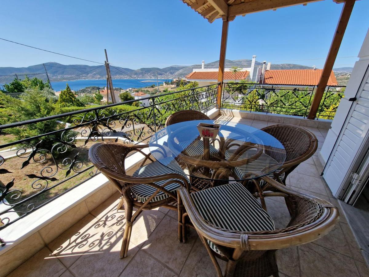 Villa Liana : Luxury Villa With Fantastic Sea View, Near Airport Porto Rafti Luaran gambar