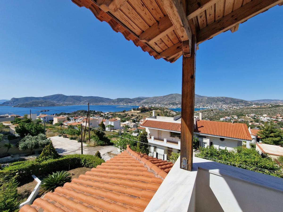 Villa Liana : Luxury Villa With Fantastic Sea View, Near Airport Porto Rafti Luaran gambar