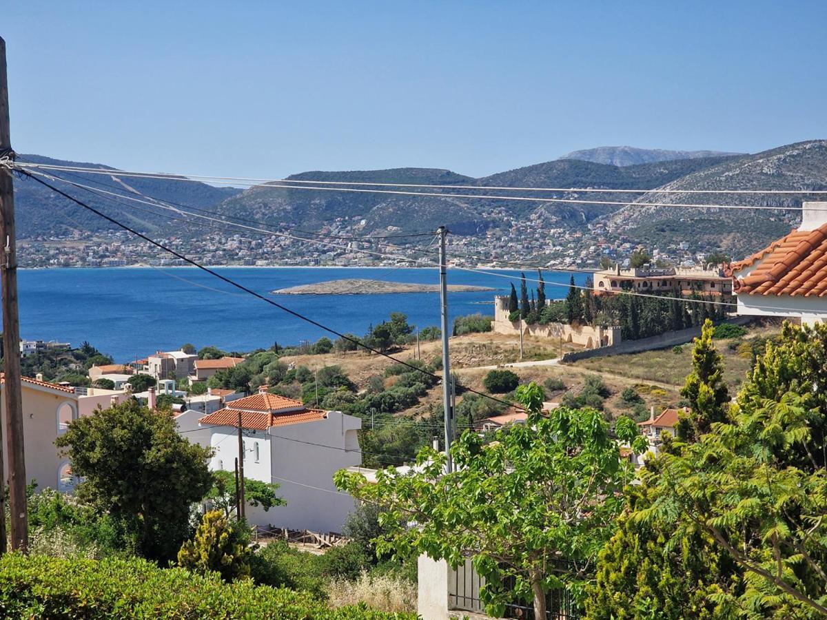 Villa Liana : Luxury Villa With Fantastic Sea View, Near Airport Porto Rafti Luaran gambar