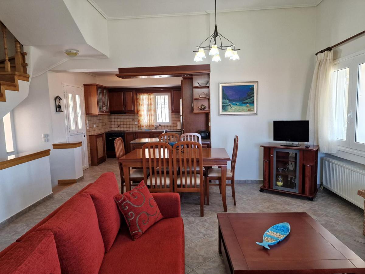 Villa Liana : Luxury Villa With Fantastic Sea View, Near Airport Porto Rafti Luaran gambar