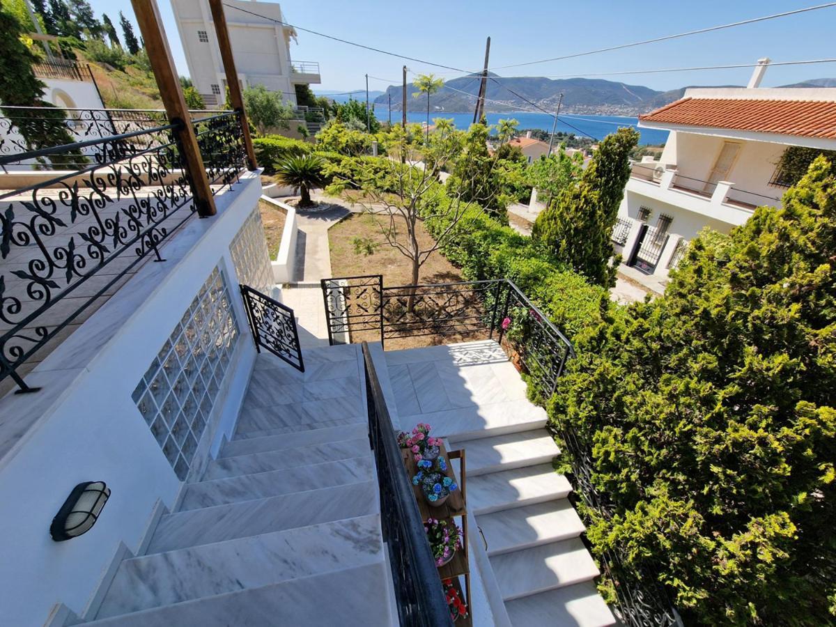 Villa Liana : Luxury Villa With Fantastic Sea View, Near Airport Porto Rafti Luaran gambar